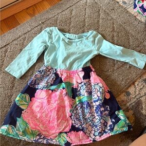 Lilly Pulitzer Aqua and Pink Dress